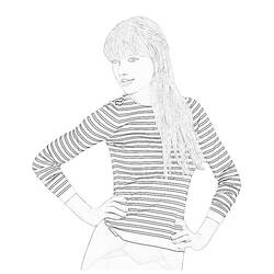 Página para colorir: Taylor Swift (celebridades) #123867 - Páginas para Colorir Imprimíveis Gratuitamente