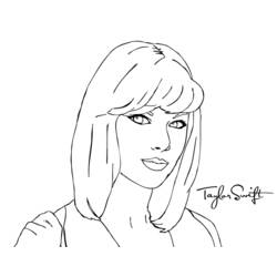Página para colorir: Taylor Swift (celebridades) #123873 - Páginas para Colorir Imprimíveis Gratuitamente