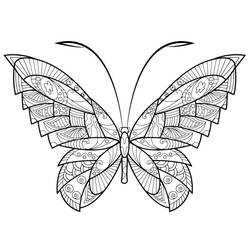 Desenhos para colorir: Borboleta Adulta - Páginas para Colorir Imprimíveis Gratuitamente