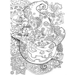 Desenhos para colorir: Halloween Adulto - Páginas para Colorir Imprimíveis Gratuitamente
