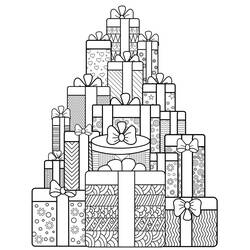 Página para colorir: Natal Adulto (Colorir Adultos) #215683 - Páginas para Colorir Imprimíveis Gratuitamente