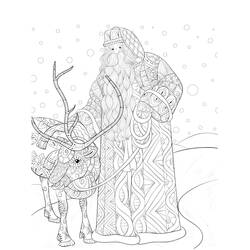 Página para colorir: Natal Adulto (Colorir Adultos) #215685 - Páginas para Colorir Imprimíveis Gratuitamente