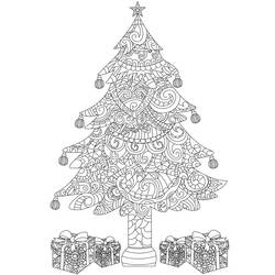 Página para colorir: Natal Adulto (Colorir Adultos) #215688 - Páginas para Colorir Imprimíveis Gratuitamente