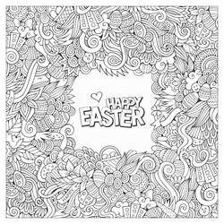 Desenhos para colorir: Páscoa Adulto - Páginas para Colorir Imprimíveis Gratuitamente
