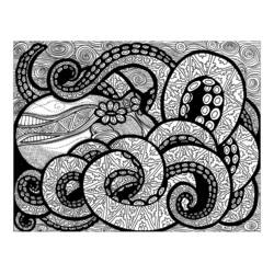 Desenho Zentangle (Colorir Adultos) #174365 para imprimir e colorir