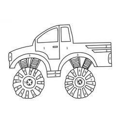 Desenhos para colorir: Caminhão Colorir por Números - Páginas para Colorir Imprimíveis Gratuitamente
