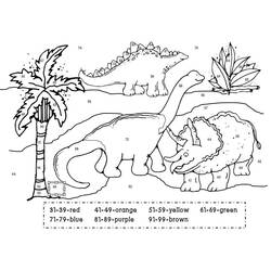 Desenhos para colorir: Dinossauro Mágico - Páginas para Colorir Imprimíveis Gratuitamente