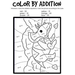 Desenhos para colorir: Dinossauros Colorir por Números - Páginas para Colorir Imprimíveis Gratuitamente