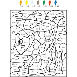 Desenhos para colorir: Subtração Mágica - Páginas para Colorir Imprimíveis Gratuitamente
