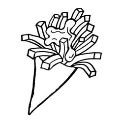 Desenhos para colorir: Batatas Fritas - Páginas para Colorir Imprimíveis Gratuitamente
