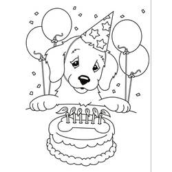 Desenhos para colorir: Bolo de Aniversário - Páginas para Colorir Imprimíveis Gratuitamente