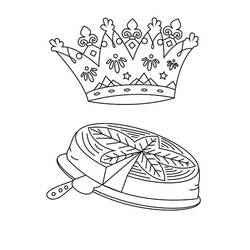 Desenhos para colorir: Bolo Rei - Páginas para Colorir Imprimíveis Gratuitamente