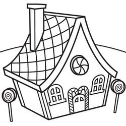 Desenhos para colorir: Casa de Pão de Mel - Páginas para Colorir Imprimíveis Gratuitamente