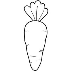 Desenho Cenoura (Comida e Nutrição) #197533 para imprimir e colorir
