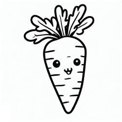 Desenho Cenoura (Comida e Nutrição) #197543 para imprimir e colorir