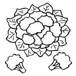 Desenhos para colorir: Couve-flor - Páginas para Colorir Imprimíveis Gratuitamente
