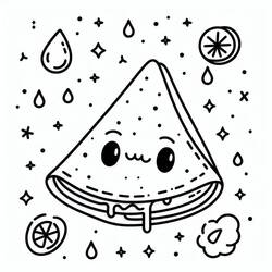 Desenhos para colorir: Crepes - Páginas para Colorir Imprimíveis Gratuitamente