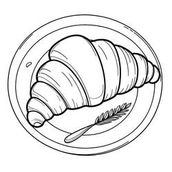 Desenhos para colorir: Croissant - Páginas para Colorir Imprimíveis Gratuitamente