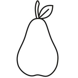 Desenhos para colorir: Pêra - Páginas para Colorir Imprimíveis Gratuitamente