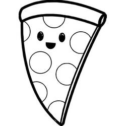 Página para colorir: Pizza (Comida e Nutrição) #197432 - Páginas para Colorir Imprimíveis Gratuitamente