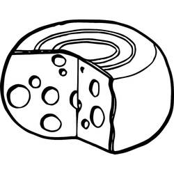 Desenhos para colorir: Queijo - Páginas para Colorir Imprimíveis Gratuitamente
