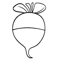 Página para colorir: Rabanete (Comida e Nutrição) #220991 - Páginas para Colorir Imprimíveis Gratuitamente