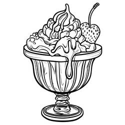Desenho Sorvete (Comida e Nutrição) #218962 para imprimir e colorir