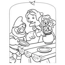 Página para colorir: Branca de Neve e os Sete Anões (Contos de Fadas e Histórias) #133842 - Páginas para Colorir Imprimíveis Gratuitamente