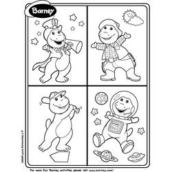 Página para colorir: Barney e friends (Desenhos Animados e Séries Animadas) #41065 - Páginas para Colorir Imprimíveis Gratuitamente