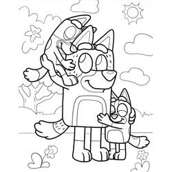 Desenho Bluey (Desenhos Animados e Séries Animadas) #219513 para imprimir e colorir