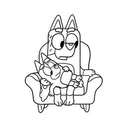Desenho Bluey (Desenhos Animados e Séries Animadas) #219522 para imprimir e colorir
