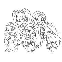 Desenhos para colorir: Bratz - Páginas para Colorir Imprimíveis Gratuitamente