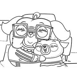 Desenhos para colorir: Chip e Potato - Páginas para Colorir Imprimíveis Gratuitamente