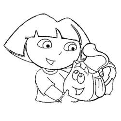 Desenho Dora a Exploradora (Desenhos Animados e Séries Animadas) #29786 para imprimir e colorir