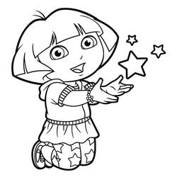 Desenhos para colorir: Dora a Exploradora - Páginas para Colorir Imprimíveis Gratuitamente
