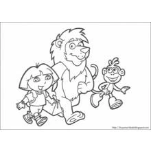 Desenho para colorir Dora a Exploradora (Desenhos Animados e Séries Animadas) #30072, atividade criativa divertida
