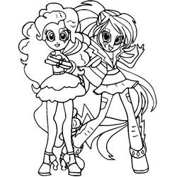 Página para colorir: Equestria Girls (Desenhos Animados e Séries Animadas) #197821 - Páginas para Colorir Imprimíveis Gratuitamente