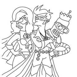 Desenho Futurama (Desenhos Animados e Séries Animadas) #206543 para imprimir e colorir