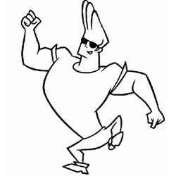 Desenhos para colorir: Johnny Bravo - Páginas para Colorir Imprimíveis Gratuitamente