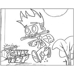Página para colorir de Johnny Test (Desenhos Animados e Séries Animadas) #203279, pronta para imprimir