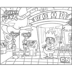 Imagem para colorir de Johnny Test (Desenhos Animados e Séries Animadas) #203283, fácil de imprimir
