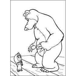Desenho Masha e the Bear (Desenhos Animados e Séries Animadas) #215912 para imprimir e colorir