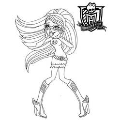 Página para colorir: Monster High (Desenhos Animados e Séries Animadas) #25012 - Páginas para Colorir Imprimíveis Gratuitamente