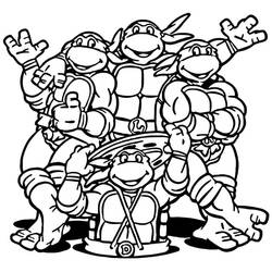 Desenho Ninja Turtle (Desenhos Animados e Séries Animadas) #183804 para imprimir e colorir