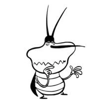 Desenho imprimível de Oggy e the Cockroaches (Desenhos Animados e Séries Animadas) #37924 para pintar e colorir