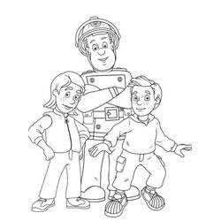 Desenho Sam o Bombeiro (Desenhos Animados e Séries Animadas) #177797 para imprimir e colorir