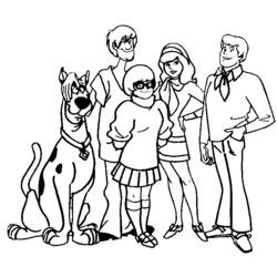 Desenho Scooby Doo (Desenhos Animados e Séries Animadas) #31319 para imprimir e colorir