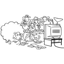 Desenhos para colorir: Shaun, o Carneiro - Páginas para Colorir Imprimíveis Gratuitamente