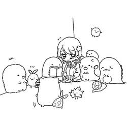 Desenhos para colorir: Sumikko Gurashi - Páginas para Colorir Imprimíveis Gratuitamente