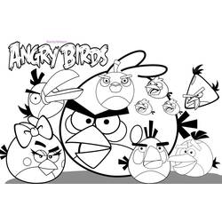 Página para colorir: Angry Birds (desenhos animados) #25031 - Páginas para Colorir Imprimíveis Gratuitamente